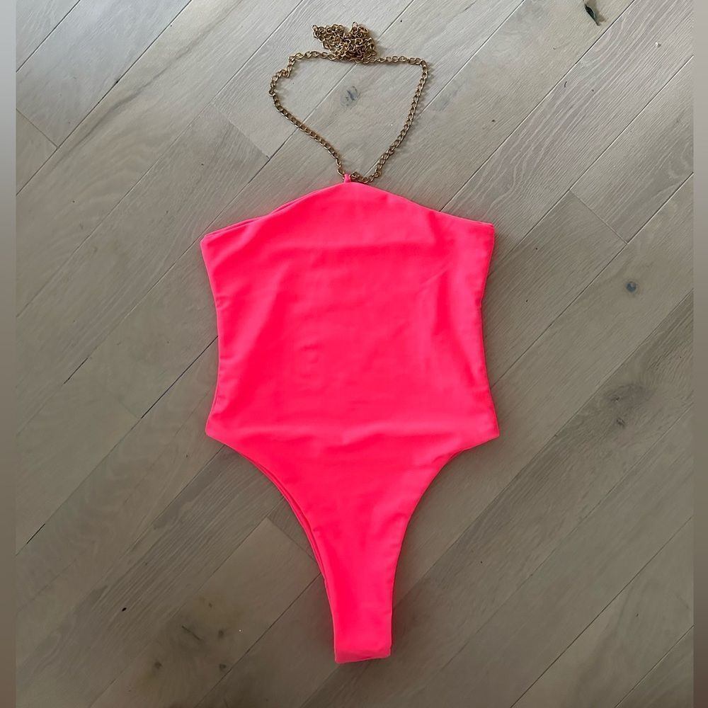 Sage Pink One Piece Swimsuit Halter High-Cut